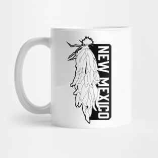 New Mexico Chile Ristra in Black Mug